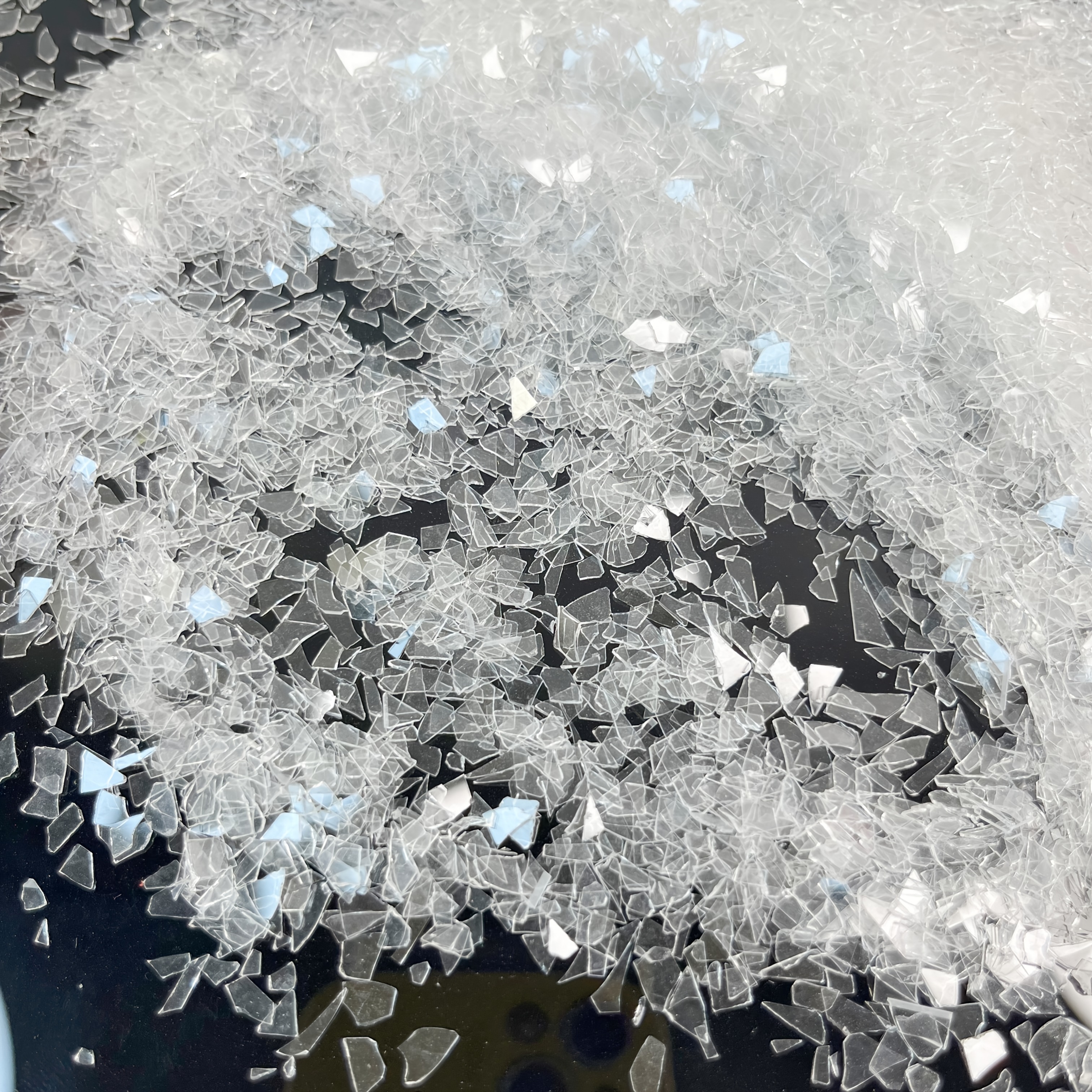 TEMU 150g Ultra-thin Glass Chips Wedding Dessert Table Decoration Aquarium Scenery Vase Filler Nail Gel Sparkling Crushed Stone