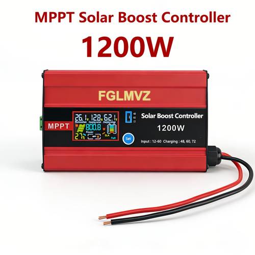 30a mppt controller panel input 30a 1200w max output current 15a compatible with lead acid batteries gel batteries and lithium batteries for charging golf cart batteries electric bicycles electric scooters