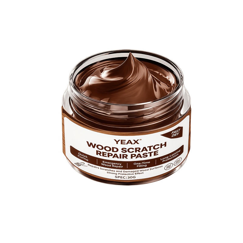 TEMU Multi-scene Wood Repair Paste - For Scratches, , And Dents, Suitable For Doors/cabinets/tables/chairs/hardwood Floors, Easy Application