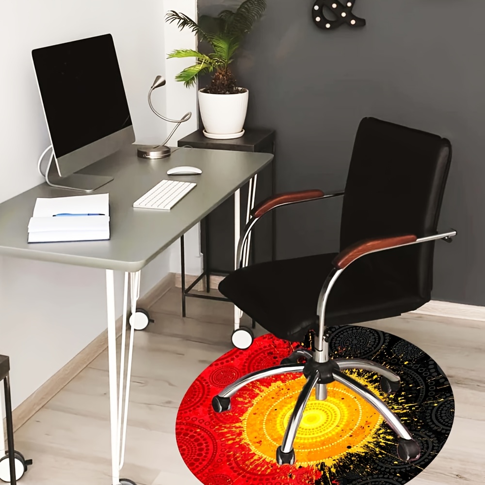 Under Desk Round Rug For Office Chair Areia Hardwood Chair Mat