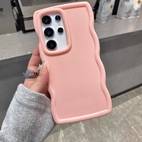 6pcs solid color large hole mobile phone case suitable for samsung galaxy s25 s24 s23 s22 s21 ultra models shockproof