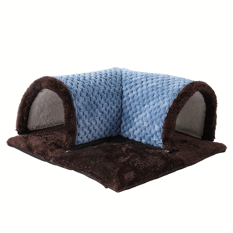 Small Pet Nest Sleeping Pad for Guinea Pigs, Squirrels, Hamsters, Rabbits, Sugar Gliders, and Pineapple Grid Rectangular Tunnel
