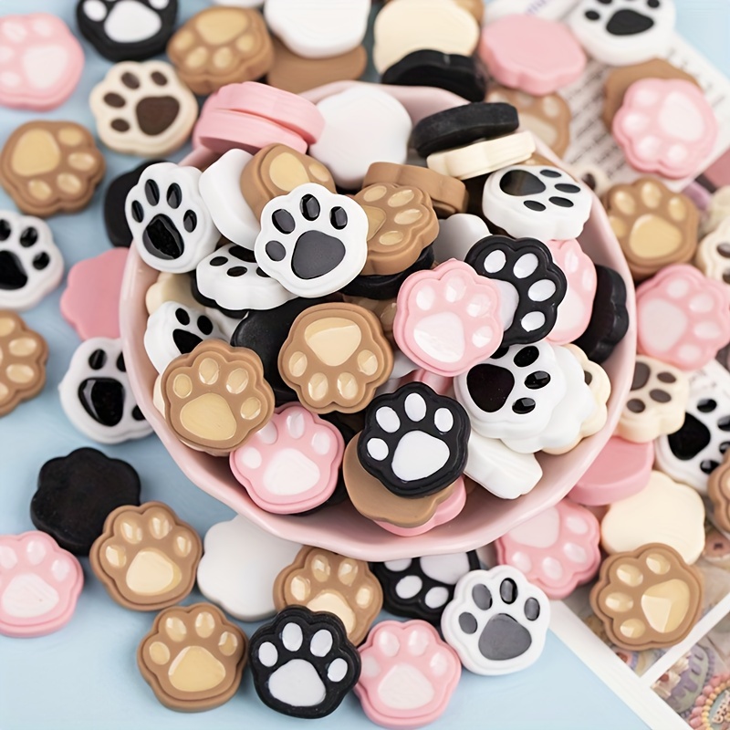 5pcs Cute Cat Paw Fridge Magnets With Paw Print - Waterproof Abs Tips, Small Round Refrigerator Suitable For Notes, Photos, Decor - (, Office,)