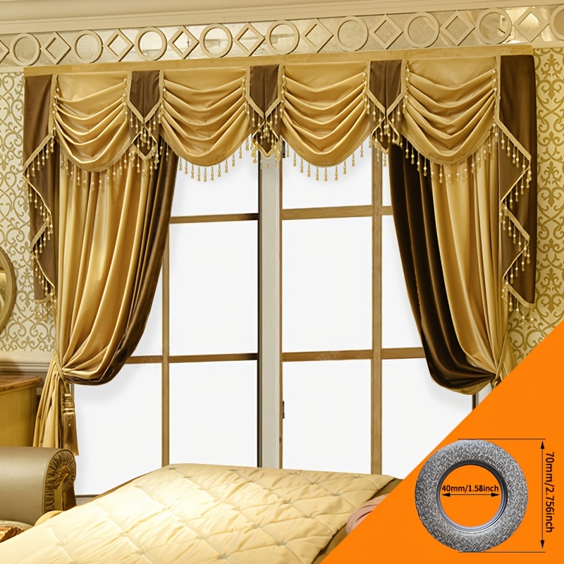 

French Velvet European Solid Color Thick Velvet Curtains For Living Rooms, Bedrooms, Luxurious High-end, Light Luxury Window Curtains, Curtain Heads, Finished Products