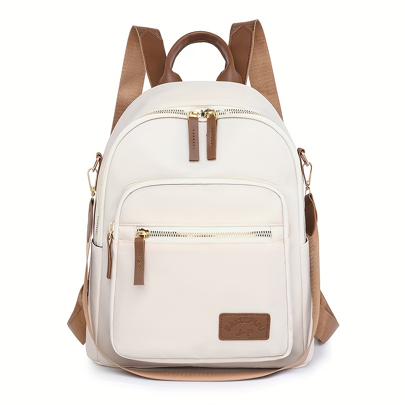 TEMU Large Capacity Casual Backpack With Adjustable Straps, Simple Shoulder Bag - Perfect For Travel & Commute