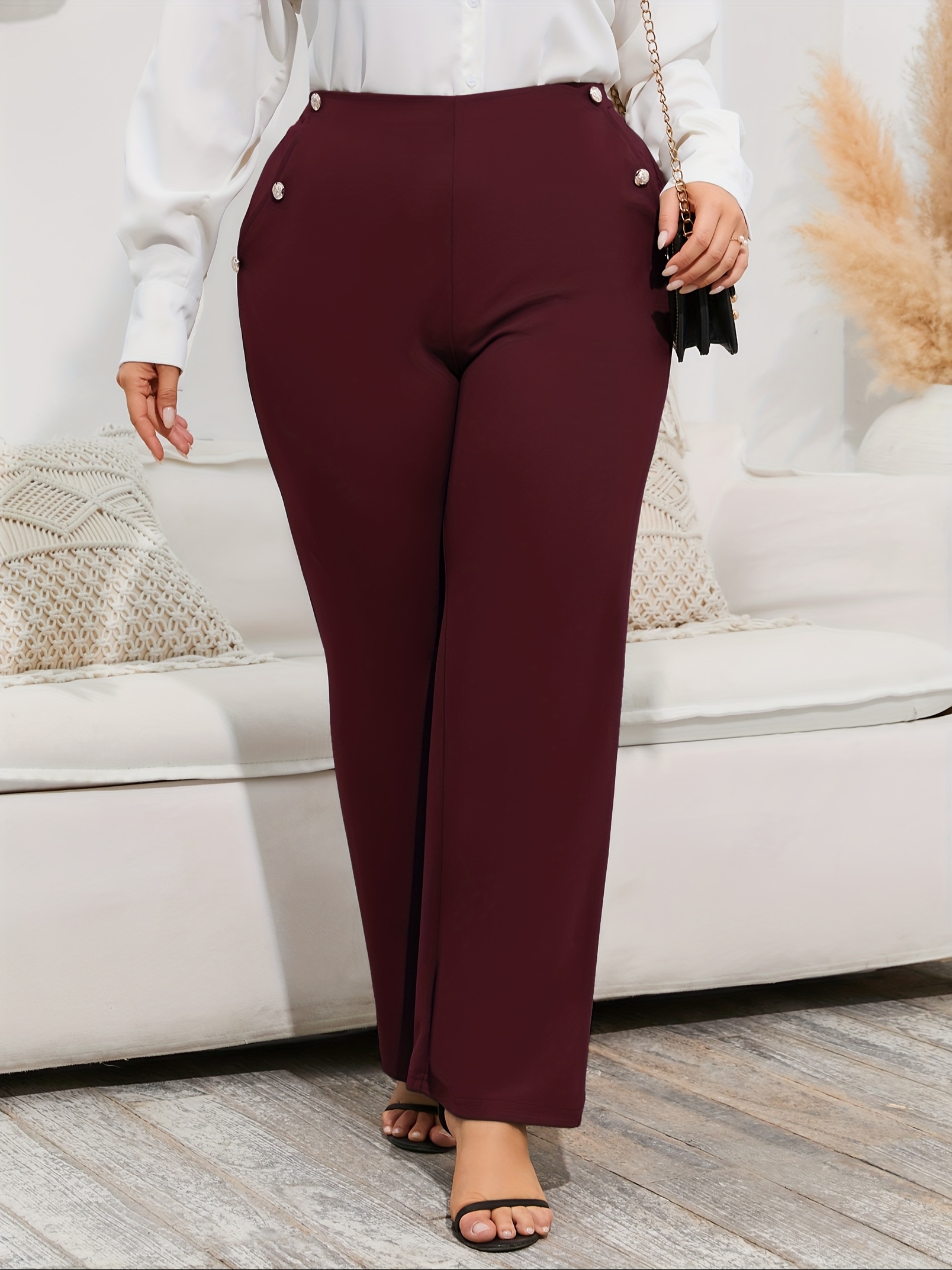pull on flare dress pants Hana Midi A-Line Dress Fit and Flare Short Sleeve