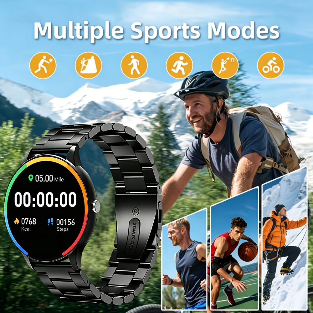 High Definition Color Screen Smartwatch with Wireless Calling & Notifications