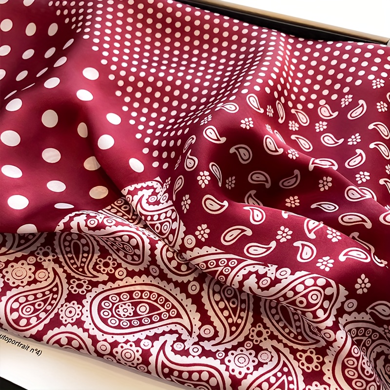 Fashionable Women's Scarf with Four Patterns, Multi-Functional Use