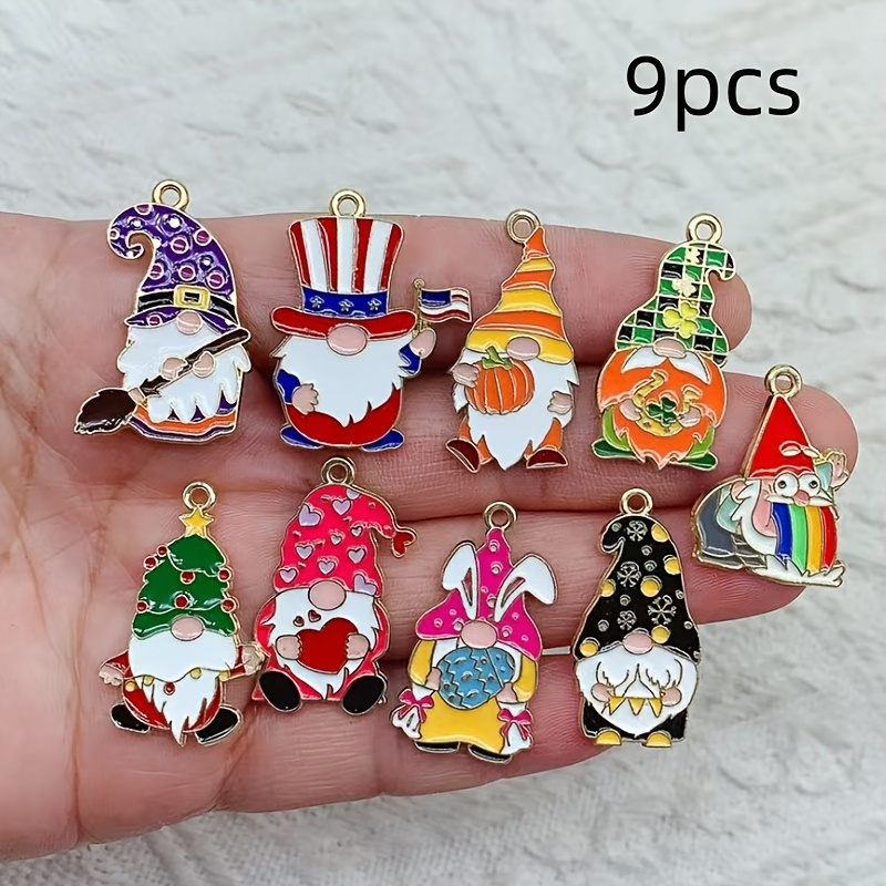 

9pcs Dwarf Charm Set Accessories - Alloy Pendant Suitable For Earrings, Bracelets, And Handicrafts