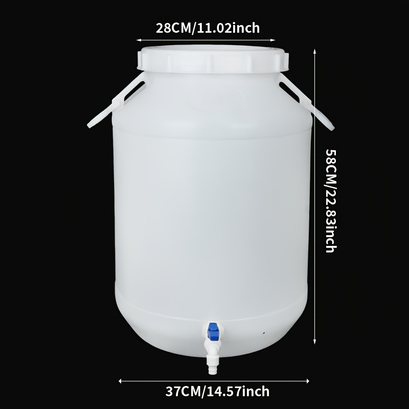 Image of 75-liter Thickened Hdpe Bucket With A Tap, Suitable For Outdoor Water Storage, Oil Storage, Garden Irrigation, Waste Disposal, Industrial Waste Liquid And Residue Storage, Chemical Storage, And Use