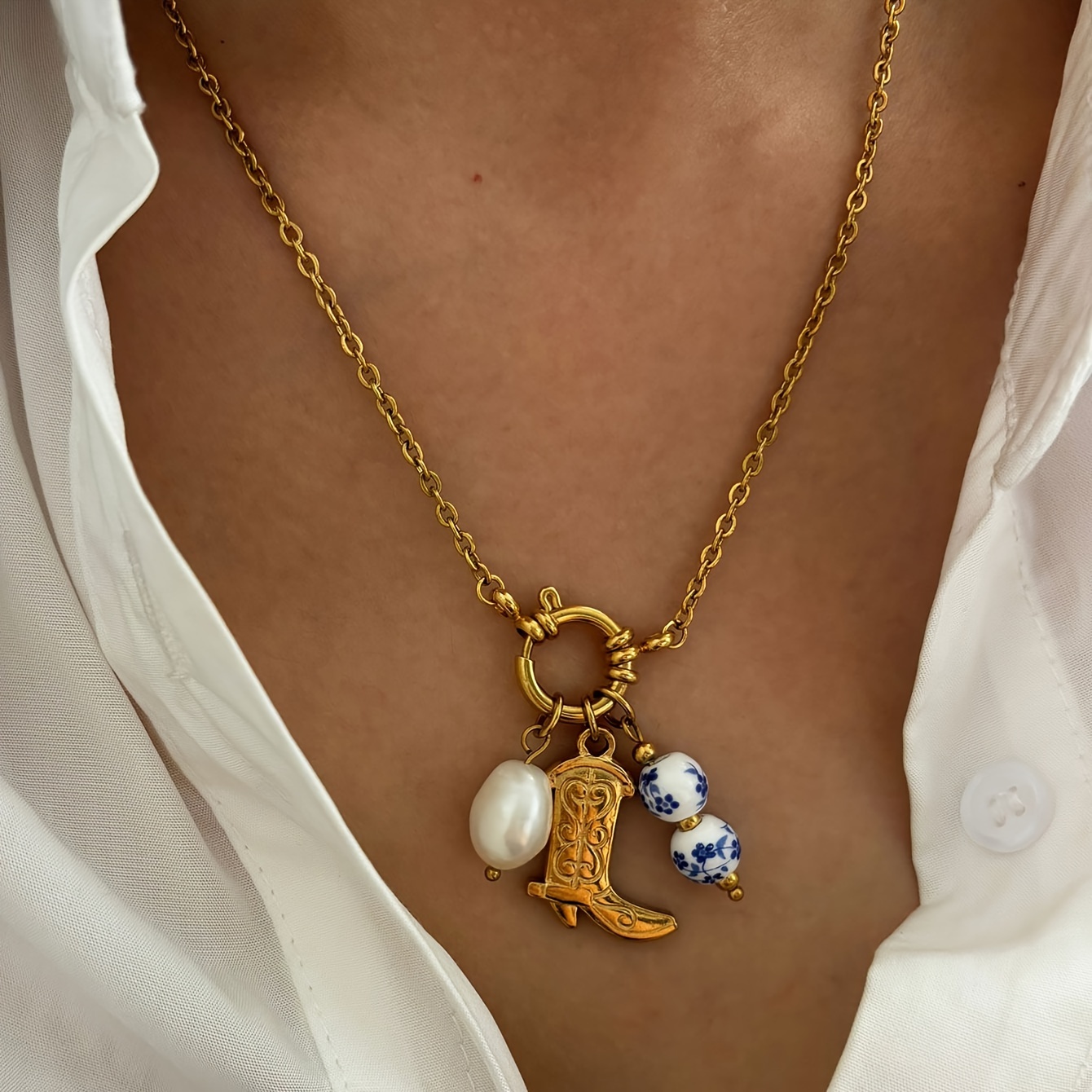 

- Steel Necklace & Pendant - Detachable , For Or Gifting