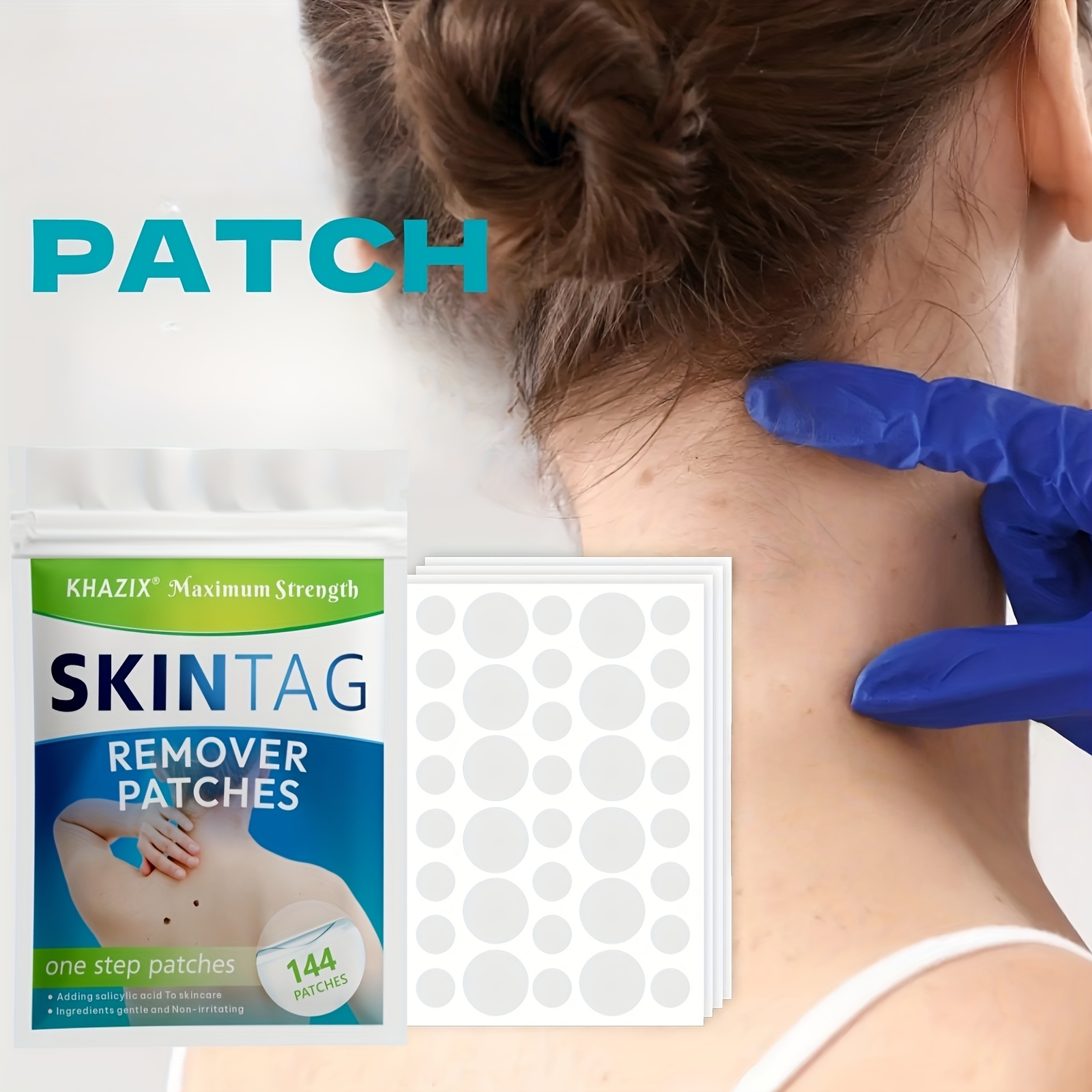 144pcs count invisible hydrocolloid patches blemish and pimple concealer stickers for face gentle and non irritating