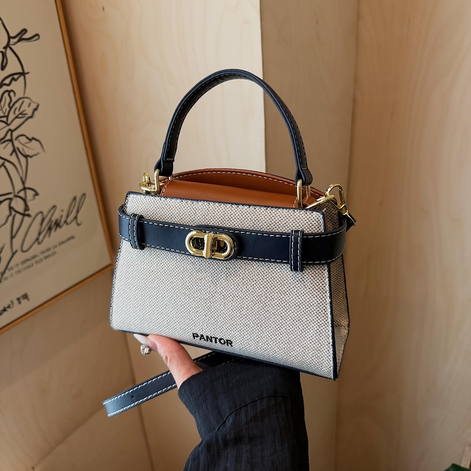 Image of Trendy And Casual Portable Small Square Bag, Suitable For Shoulder Or Crossbody Use, With A Stylish Color- For Autumn And Winter
