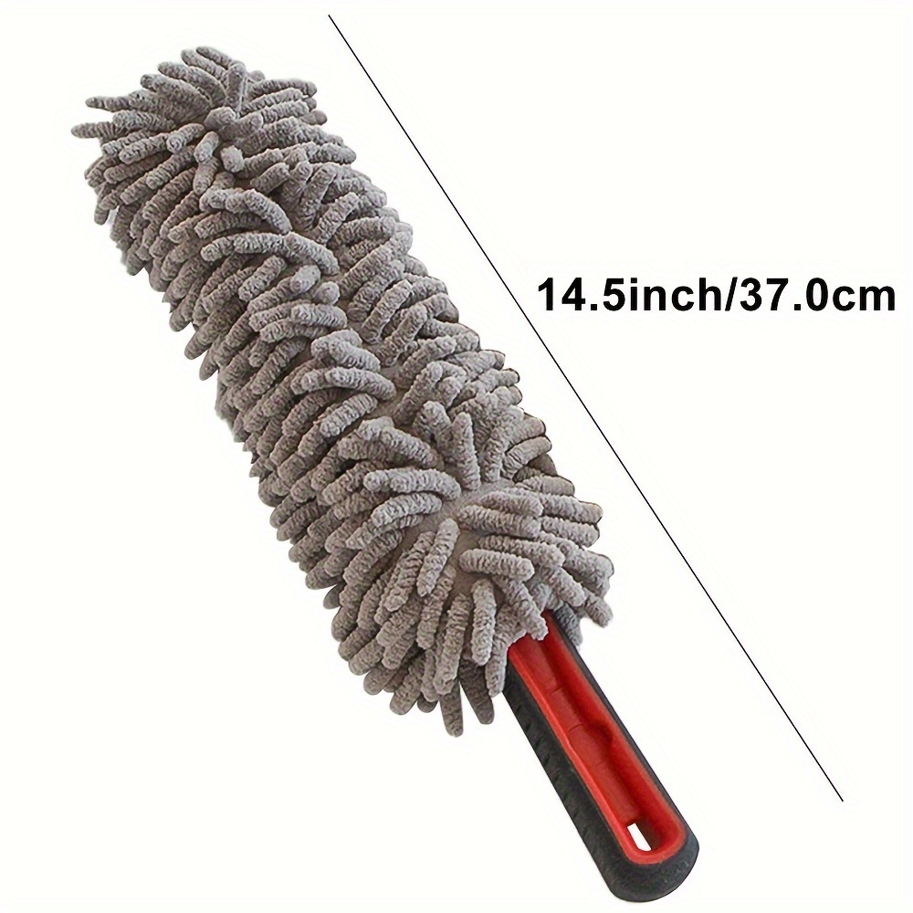 1pc Car Wheel Brush, Auto Detailing Wash Brush Duster Exterior Scratch Free With Long Handle Ergonomic Grip, Universal For Cleaning Vehicle Truck Suv Van Tire Wheel