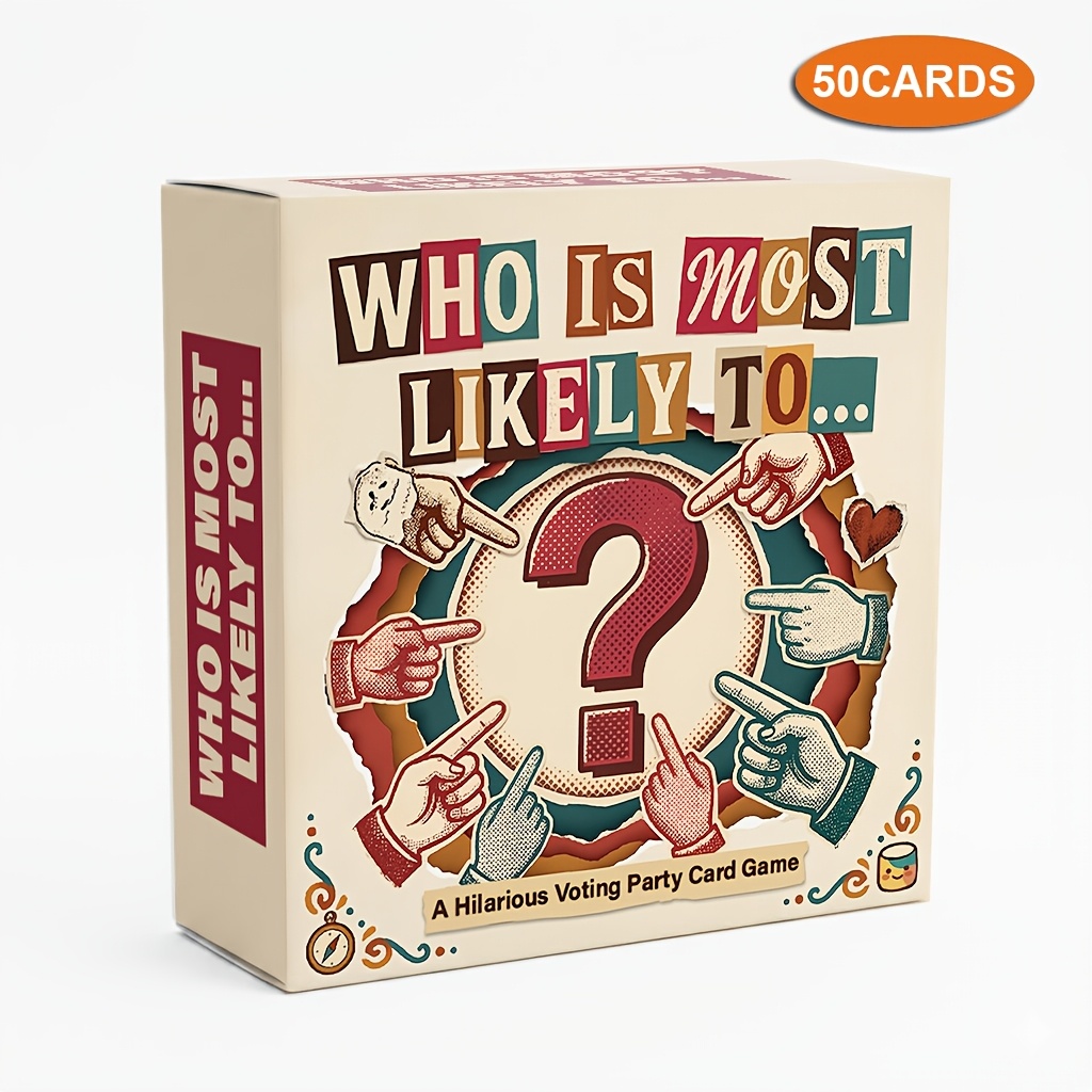 TEMU Who Is Party Card Game, Party Tabletop Game, Teasing , Gathering Prank, Social Icebreaker Tool, Camping Bar Tabletop Game, Party Small Cards