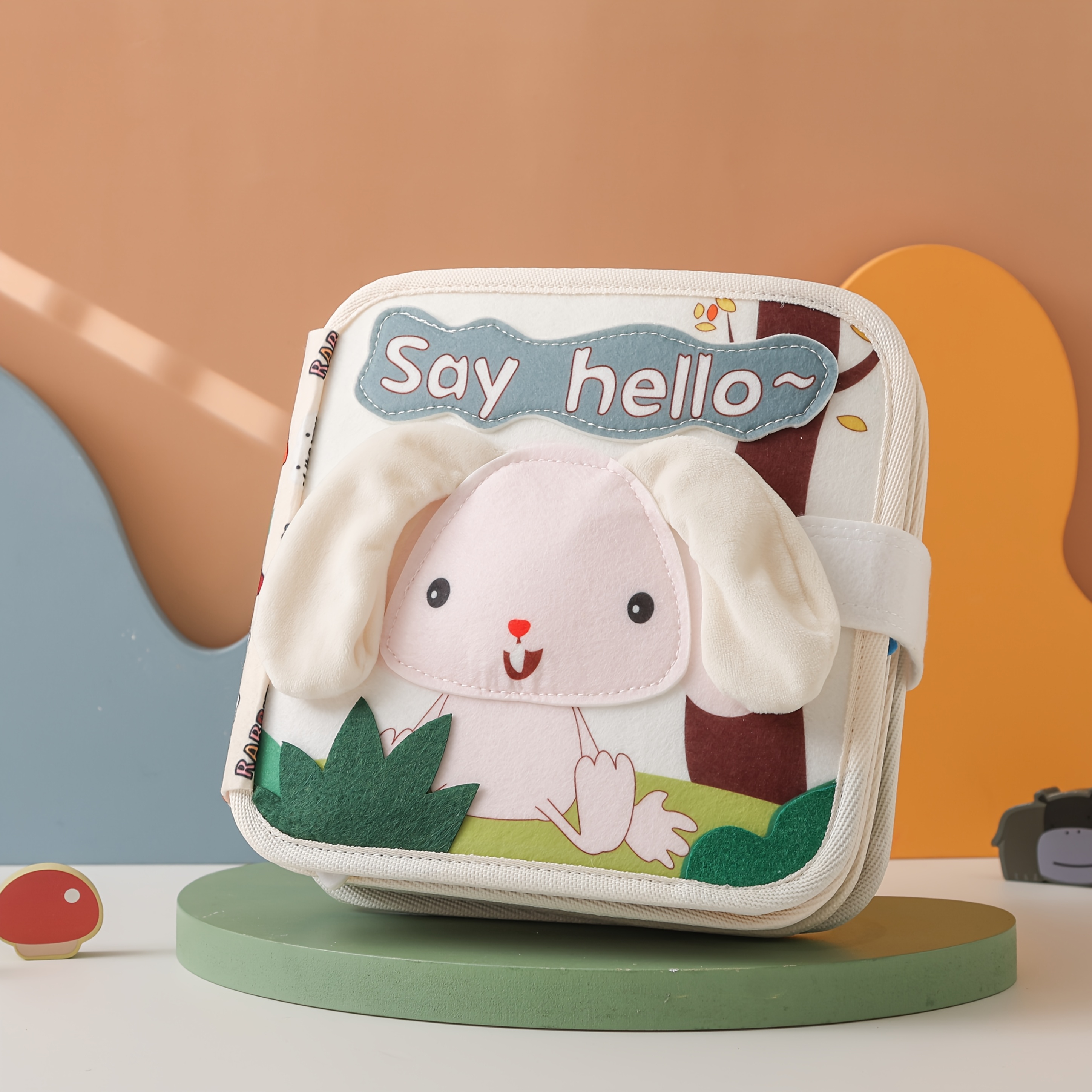 Little Bunny Cloth Book for Cognitive Learning