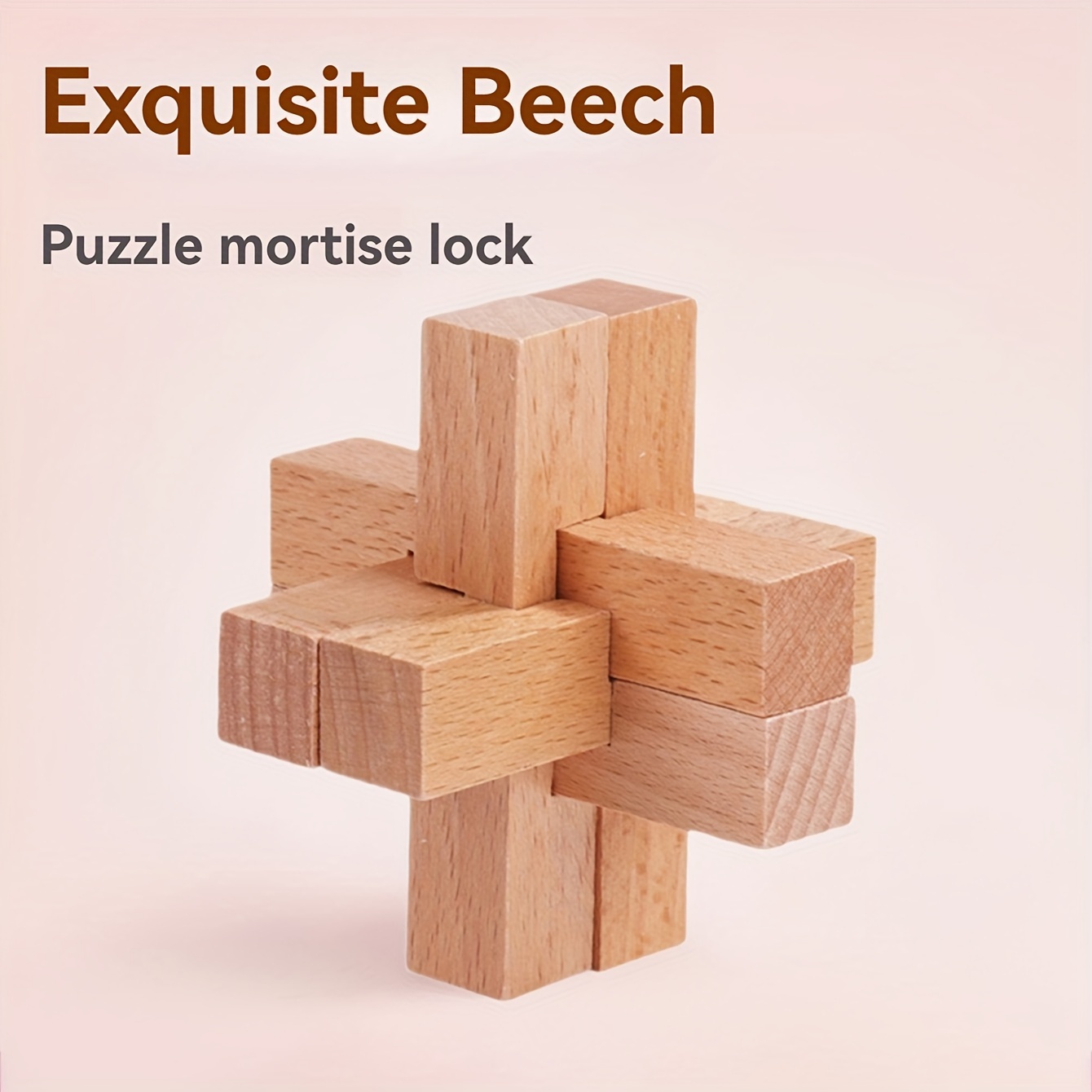 

Diy Wooden Lock Puzzle - -pillar Design, Teaser Craft Kit, Handmade, Brain Training