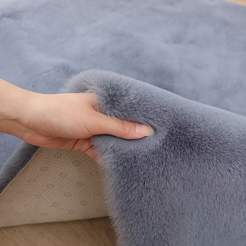 Rabbit Plush Rug For Living Room, Coffee Table, Bedroom, Bedside, Large Area Full Coverage, Thickened
