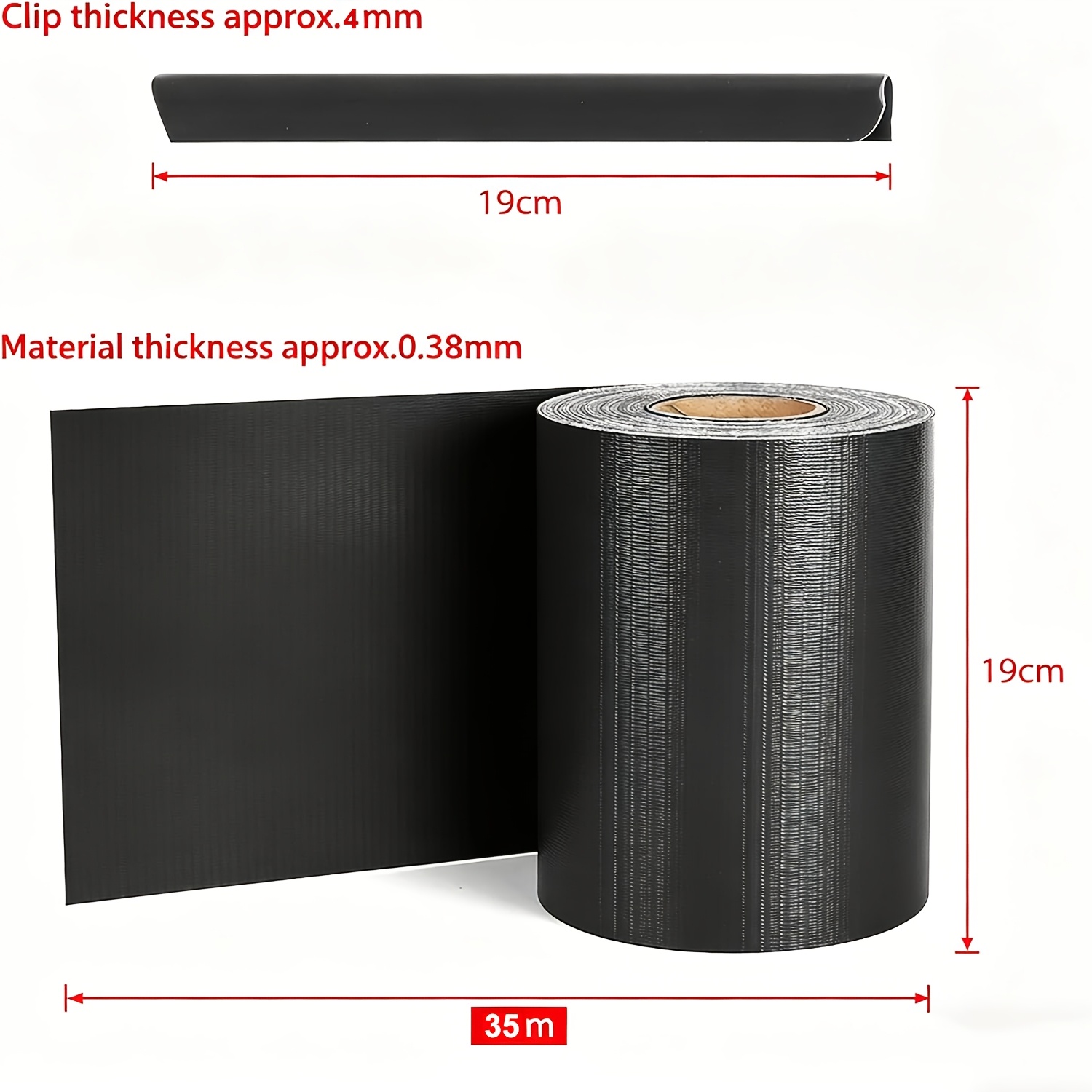 Zaščitni zavesi za ograjo 35M X 19Cm sponkami, ograja 50M X 19Cm sponkami, PVC folija za zasebnost, dvojni zavesi za ograjo za vrt,