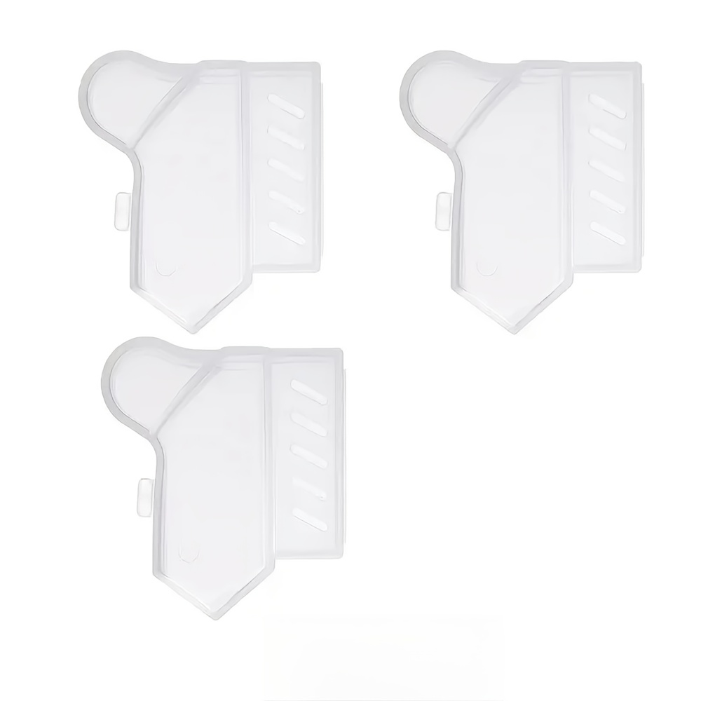 3pcs Denture Toothbrush Protector Set | Portable And Practical | Ventilation Holes Included To Keep Toothbrush Clean And Breathable