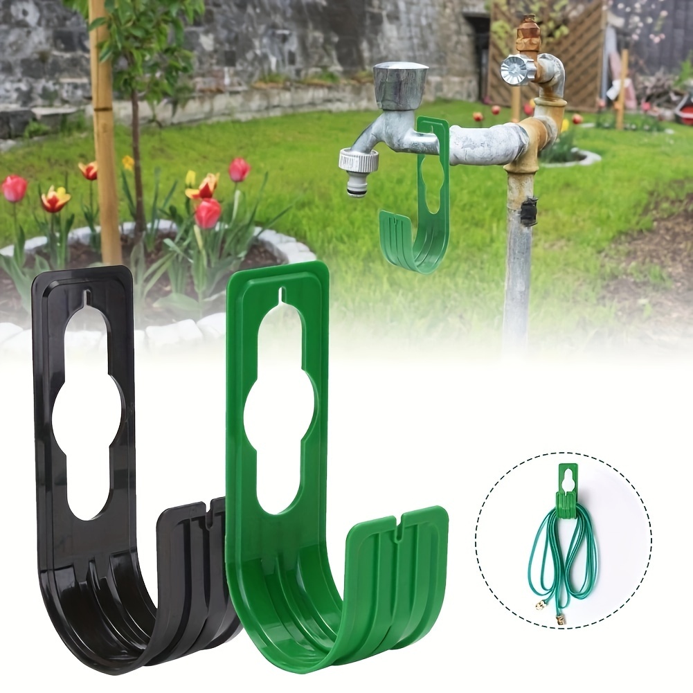 

1pc, Water Hose Hanger Expandable Garden Watering Hosepipe Hook Wall Mounted Tidy Holder For Home Green Water Hose Hanger