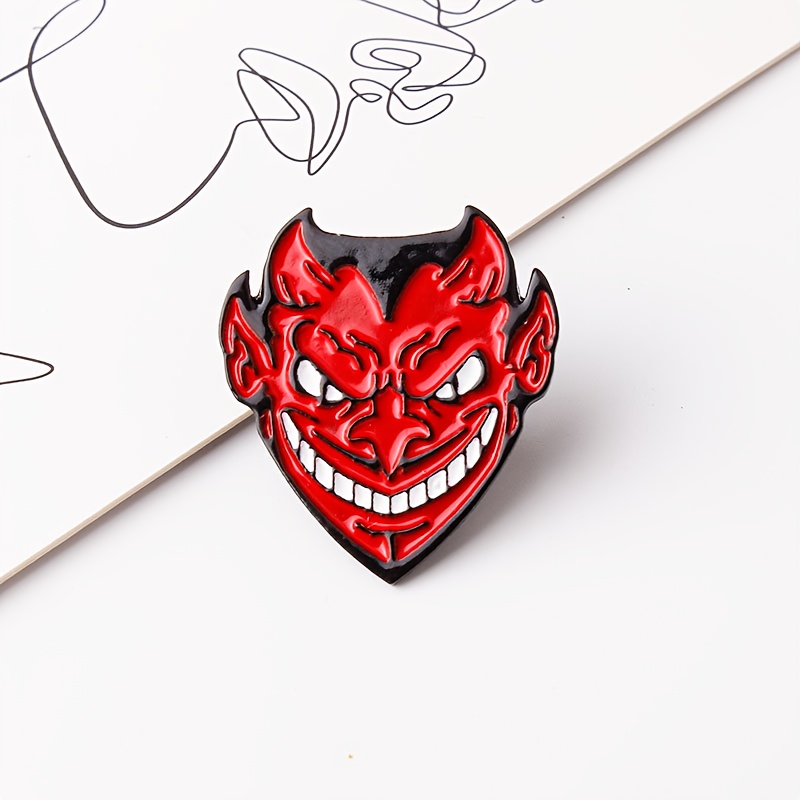 Devil Character Alloy Brooch Creative Personality Clothing Badge For Denim Jacket Accessories