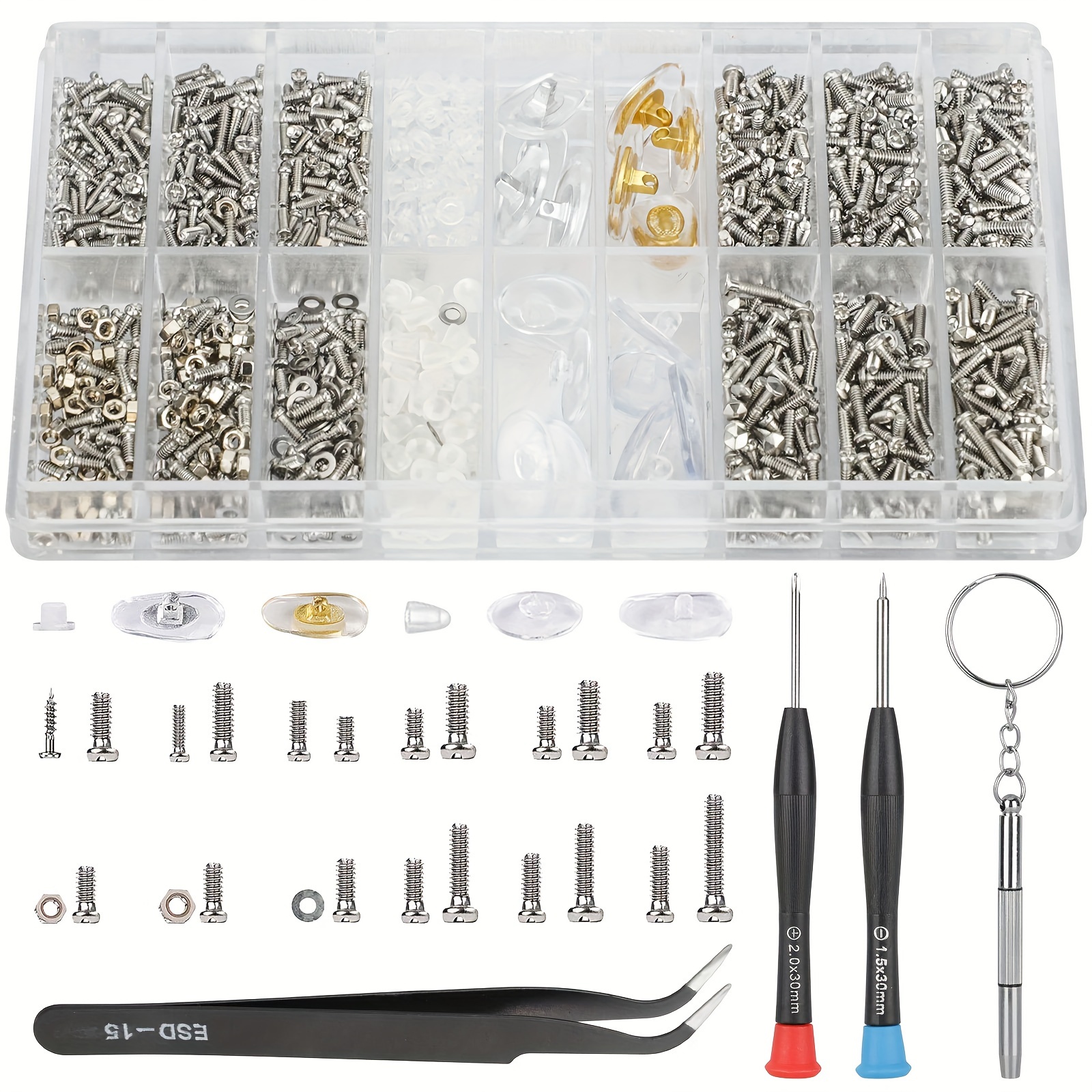 

1000pcs Eyeglass , Screwdriver Set, Steel , For , Sunglasses