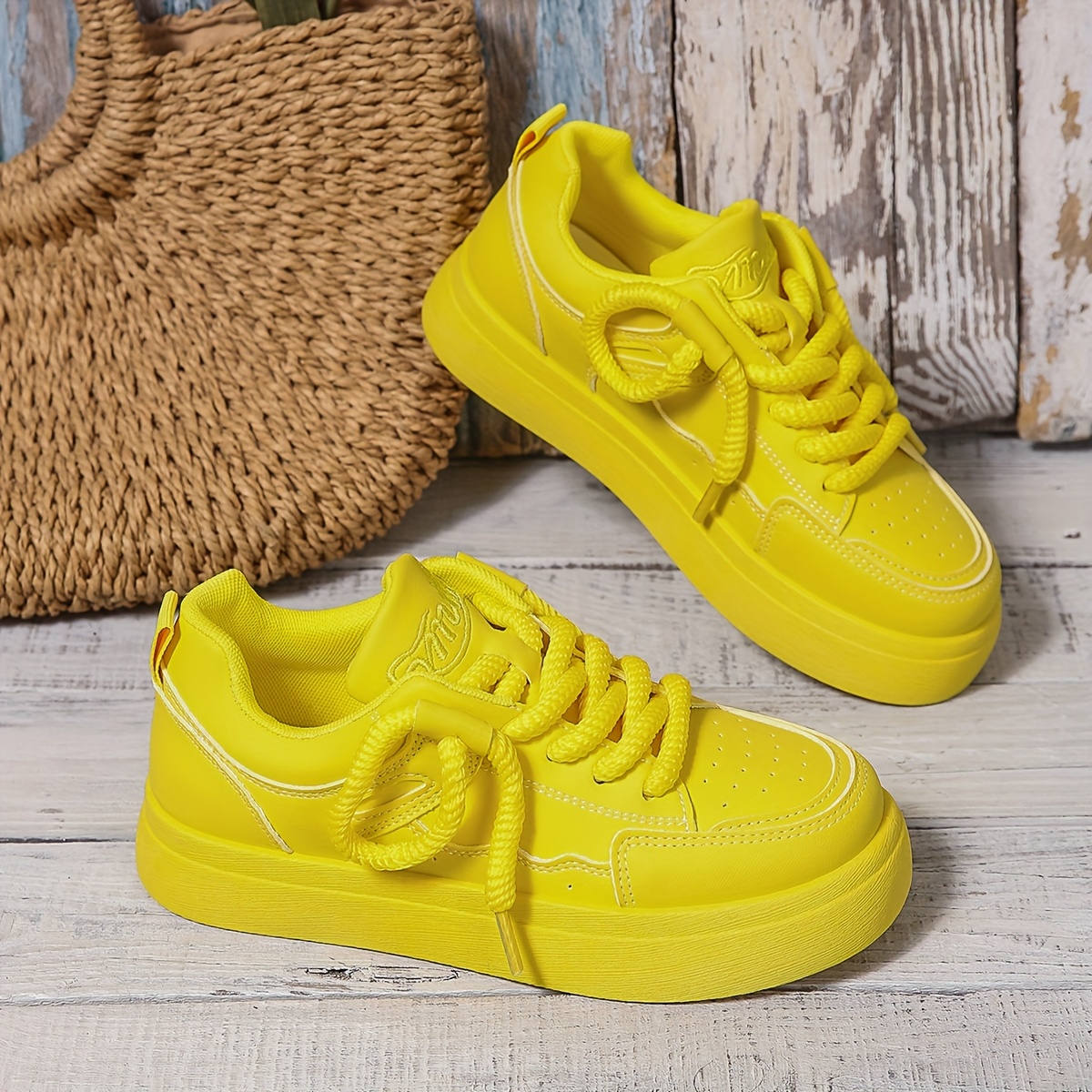 Women'S Bright Pink Casual Sneakers with Chunky Cushioned Sole - 3cm Thick, Lace-Up, Breathable Mesh Upper, All-Day Comfort, Rubber Sole, Low-Top Design, Perfect for Everyday Wear, Casual Footwear | Stylish Lowtops | Durable Rubber Sole, Sneaker