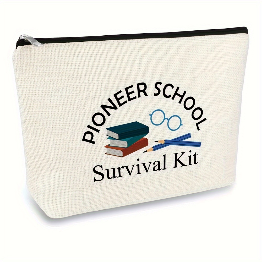 

Pioneer School-inspired Makeup Bag - Polyester, Travel & Toiletries, Ideal Gift For And Students