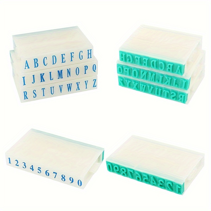 

Reusable Alphabet And Number Stamps Set - 26 Uppercase Letter Stamps And 10 Numeric Stamps, Flexible Combination, Durable Plastic Material