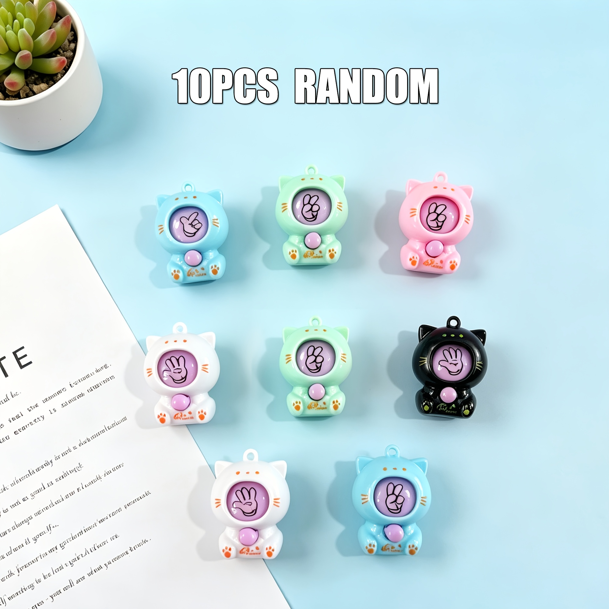 TEMU Cadeau pour Elle/Lui - Lot de 10 porte-clés jouets devinettes Ciseaux, parfaits pour de fête pour enfants, les lots de classe, les paniers de