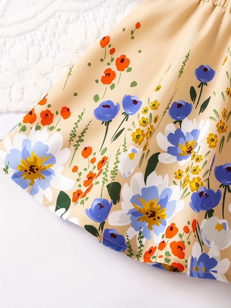 Vibrant Artistic Print A-Line Summer Dress Vibrant Artistic Print A-Line Summer Dress