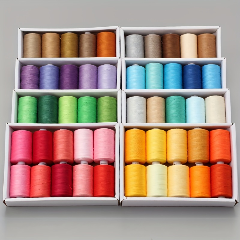 

10pcs Polyester Sewing Thread For Beginners, 1000 Yards , For Sewing Machine, Hand Sewing, Quilting