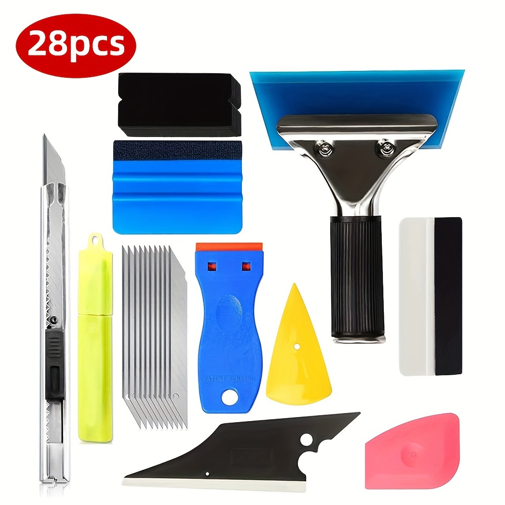 TEMU 28pcs Window Tint Tools Kit Car Auto Film Tinting Scraper Squeegee Installation