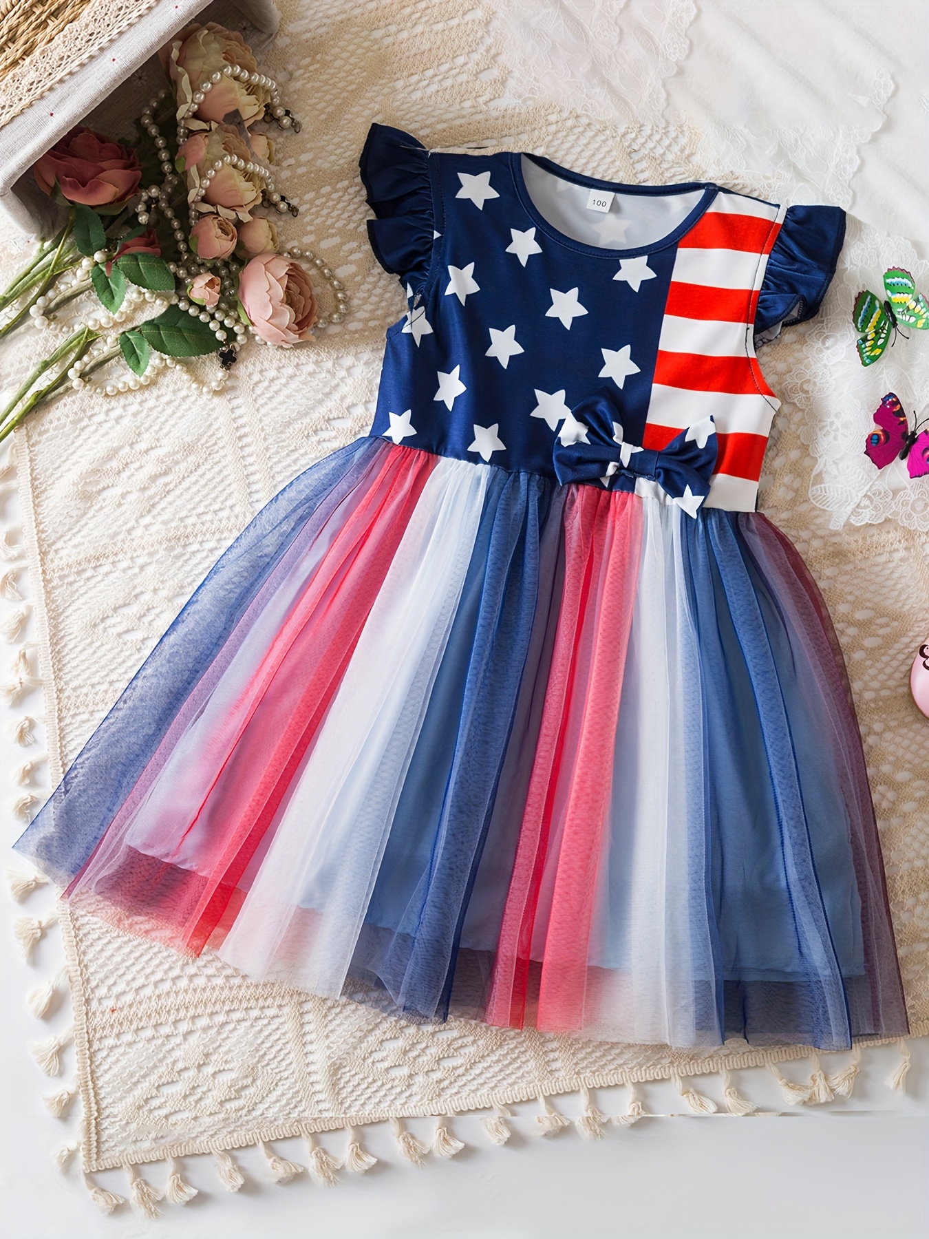 girls day dress casual summer dresses american - Temu