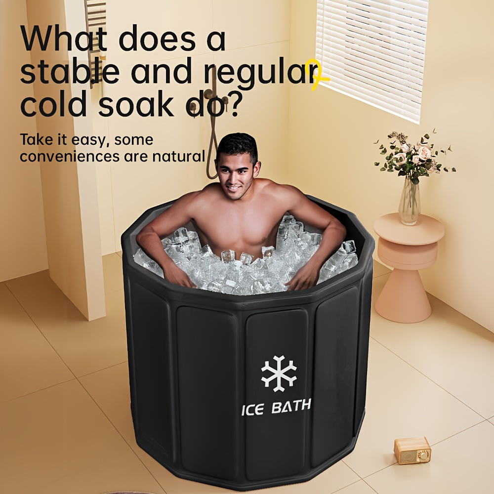 Portable Hot Tub Ice Bath Bucket for Post-Workout Use