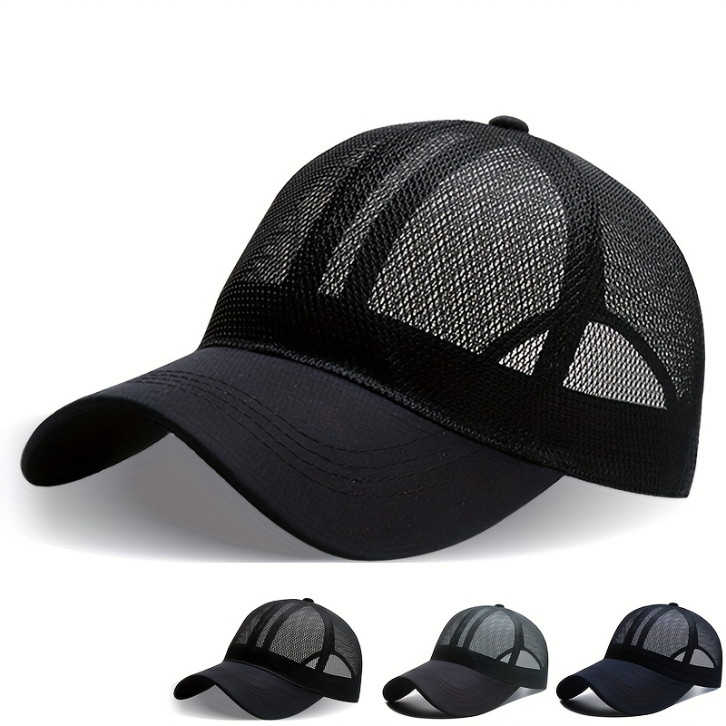 Outdoor Upf50+ Sunscreen Breathable Mesh Hat Wide Brim - Temu