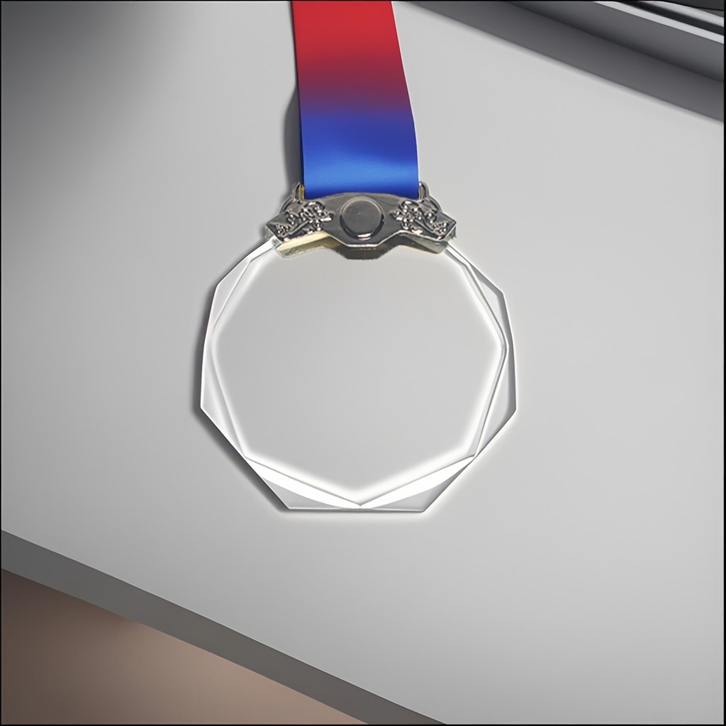 TEMU 1pc Custom Photo/ Award Trophy - K9 Crystal Octagonal With Photo Personalization Suitable For Corporate Events, Employee Recognition, Weddings,
