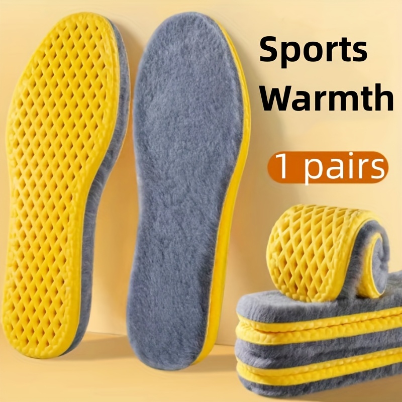 1 Pair Winter New Unisex Adult Warm Insoles - Warm And Hot, Cushioning, Plush Shoe Pads, Warm And Comfortable, Winter Foot Warmers, Sneakers, Snow Boots, Christmas