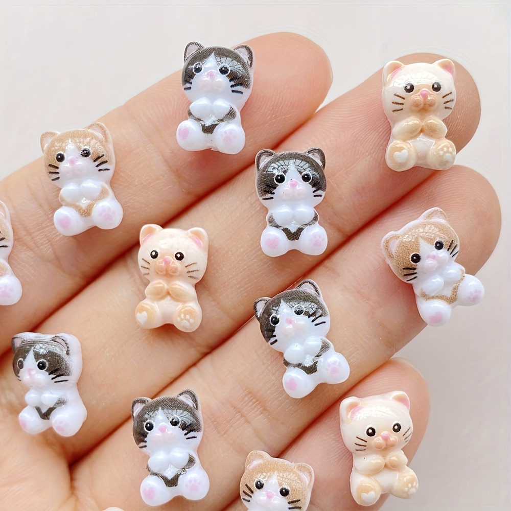 Image of Halloween Nail Charms - 30/60pcs Gothic Cartoon Resin Flat Back Additions For Nail Art, Scrapbooking And Crafts