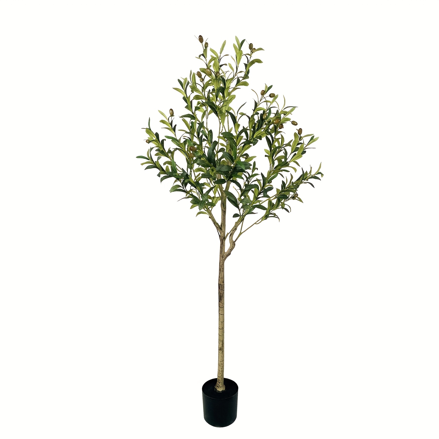 Image of Artificial Olive Tree Realistic Fake Tall Plant For Home Decor Indoor
