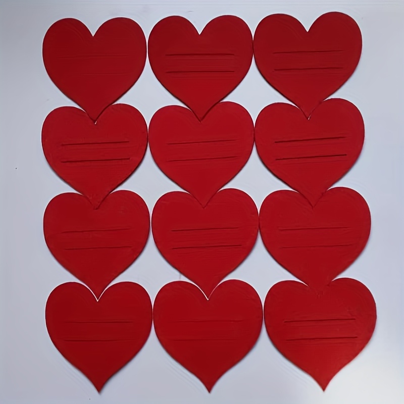12-pack Felt Cutlery Set, Valentine's Day Cutlery Mats, Holiday Dining Table Placemats