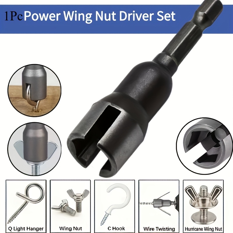 1pc durable hex nut driver random color high strength drill bit socket wrench set   hook fastener for car repair furniture assembly   tools fathers day christmas gift