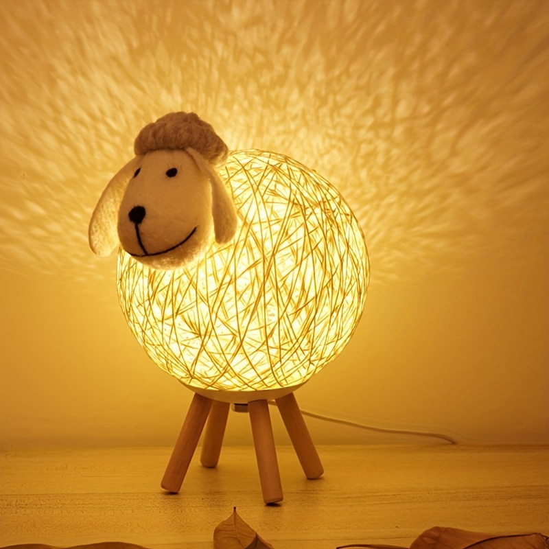 sheep shaped led table lamp night   artistic decoration with plug   ideal for bedroom living room holiday birthday gifts no battery included Product details 5
