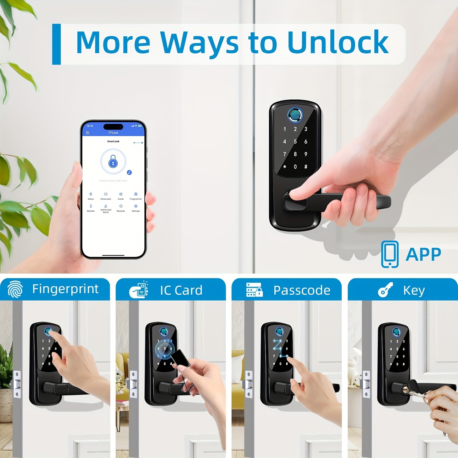 Fingerprint Smart Door Lock Handle