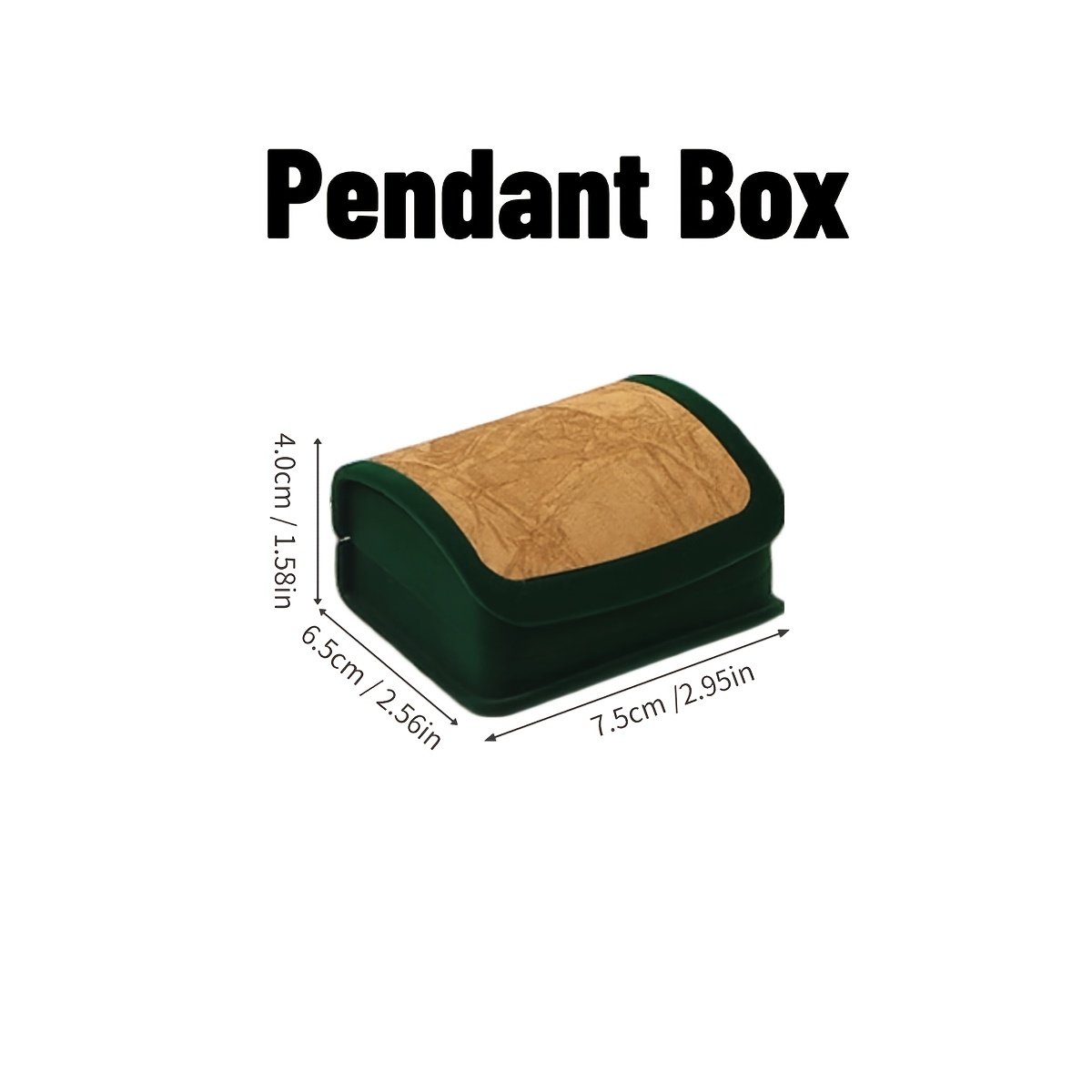 Arc-Shaped Velvet Jewelry Box, Premium Ring & Pendant Display Gift Box