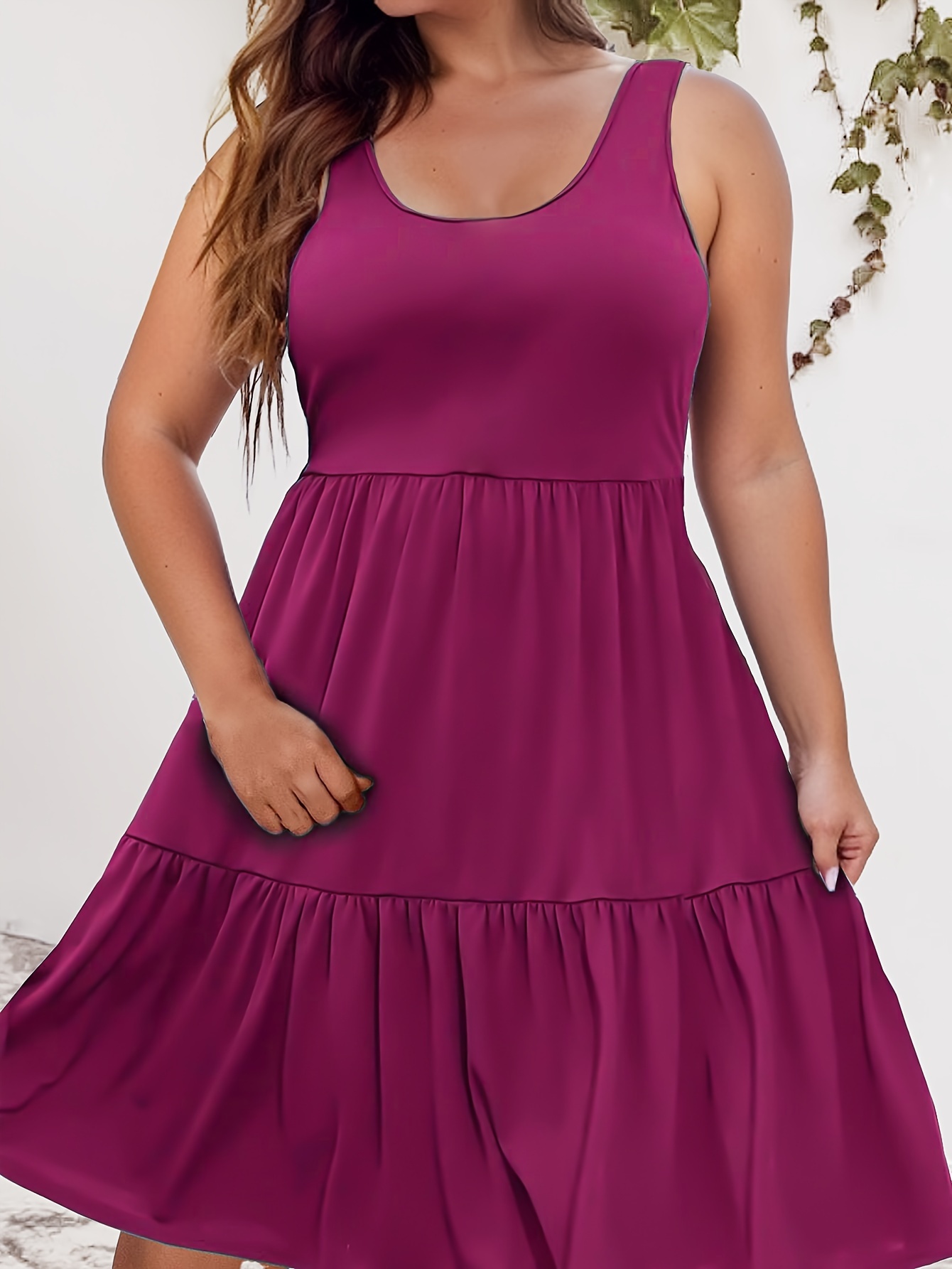 roots linen dress ALIGNE Drop Waist Linen Dress - White | Rosia main image 1
