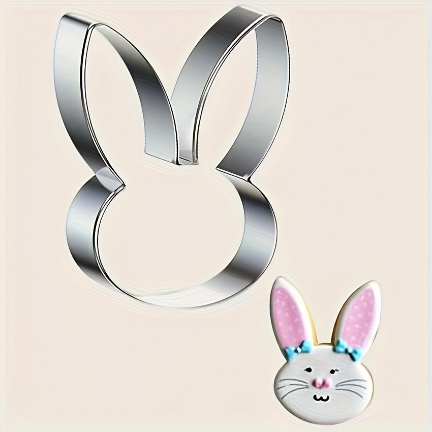 Easter Bunny Stainless Steel Cookie Cutter Set - Diy Baking Tools For , Rice Balls & More | Animal-themed Kitchen Accessory With , Bunny Accessories