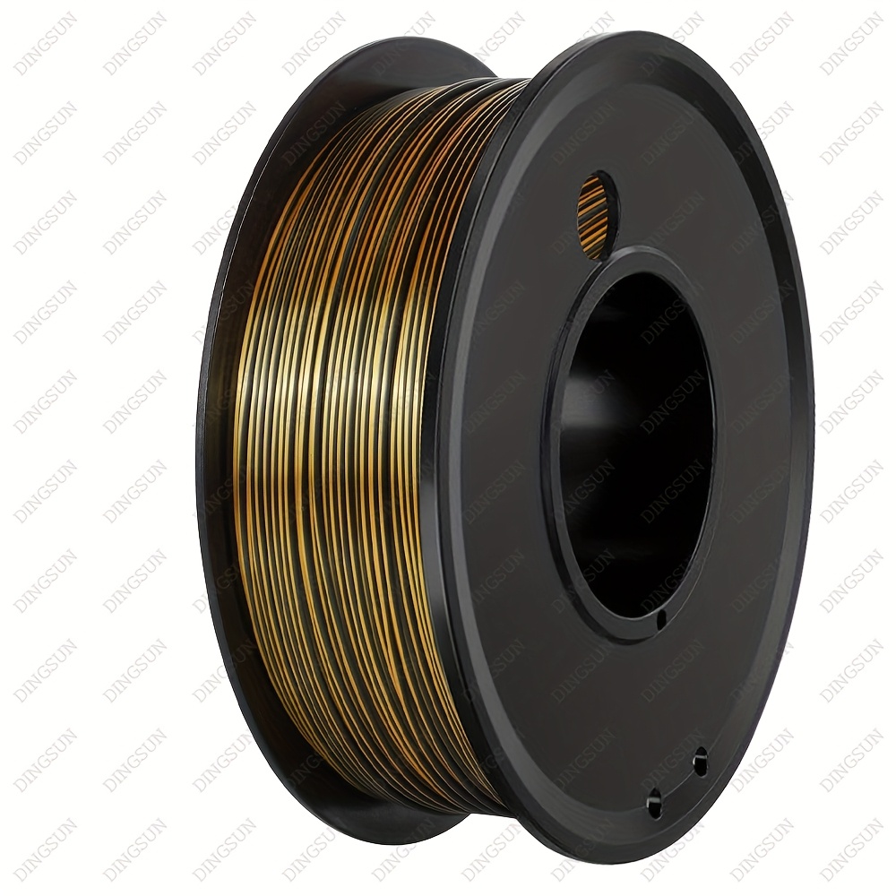Image of Black /black Golden Pla Filament 1.75mm, 3d Printer Filament, Smooth Glossy Surface, Diameter Tolerance +/-0.03mm, 250g/0.55lb Spool, Ideal For 3d Printing Projects