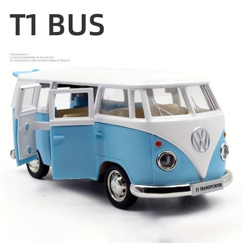 1 36 alloy car for bus alloy body doors openable collectible car models kids toys holiday gifts birthday gifts